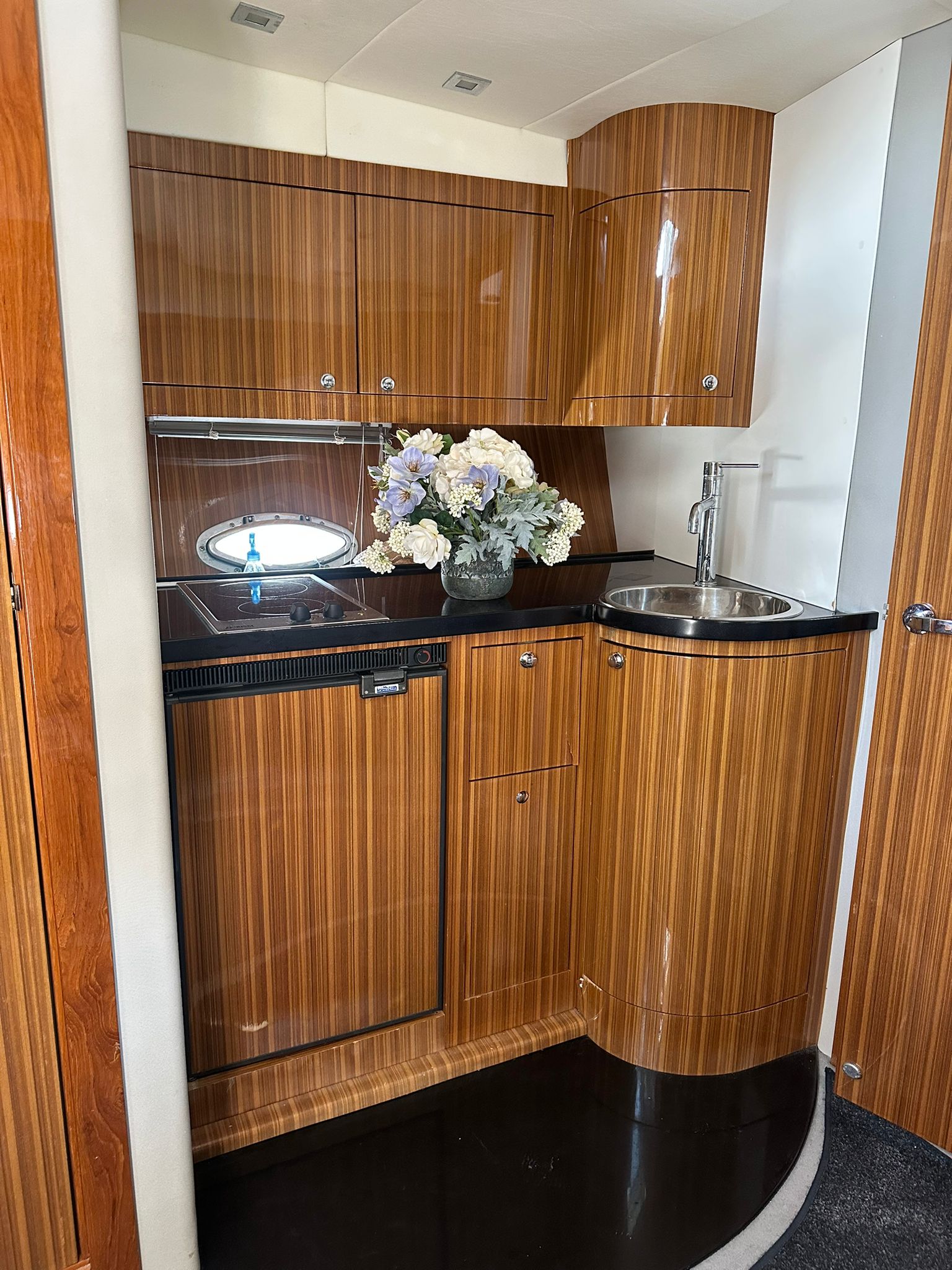 Modern kitchen on Mirakul 40 private boat charter Split