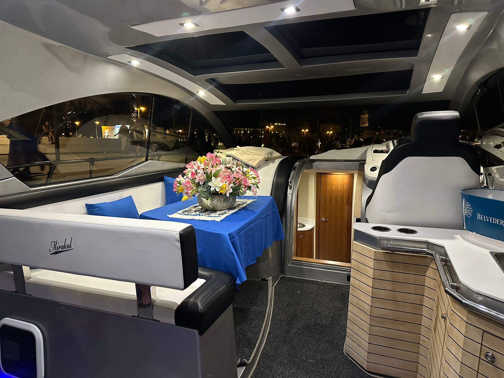 Mirakul 40 charter luxury saloon interior Croatia